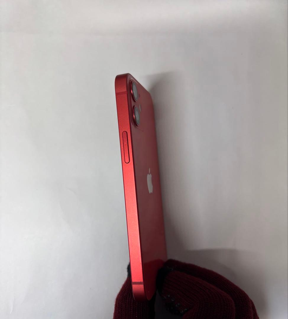 iPhone12mini 128GBレッドSIMフリー美品 電池74%カメラ不調