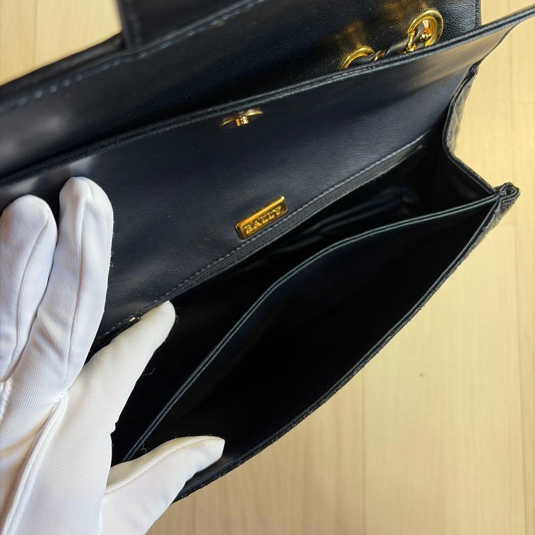 BALLY マトラッセ2way キルティングチェーン ショルダーバック