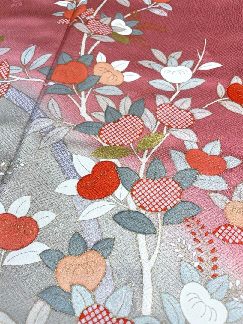 梅乃【148】正絹　訪問着　単品　美品　長襦袢付　入卒式　お宮参り　七五三