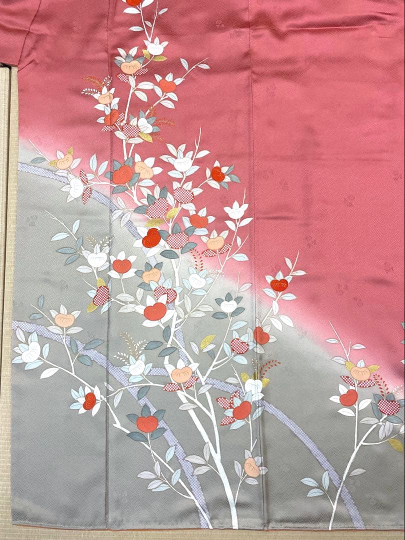 梅乃【148】正絹　訪問着　単品　美品　長襦袢付　入卒式　お宮参り　七五三