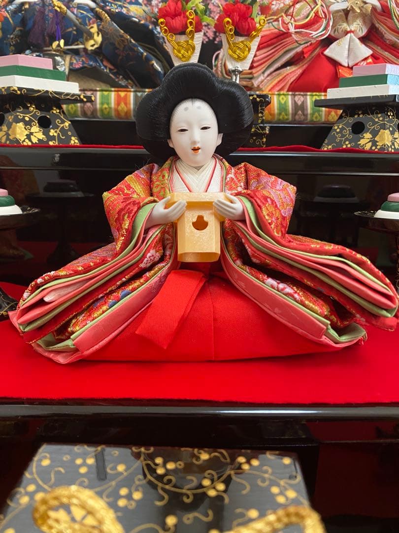 まこちゃん様【送料込・国産】お雛様　5人飾　東玉　王朝物語　春陽　【地域限定】