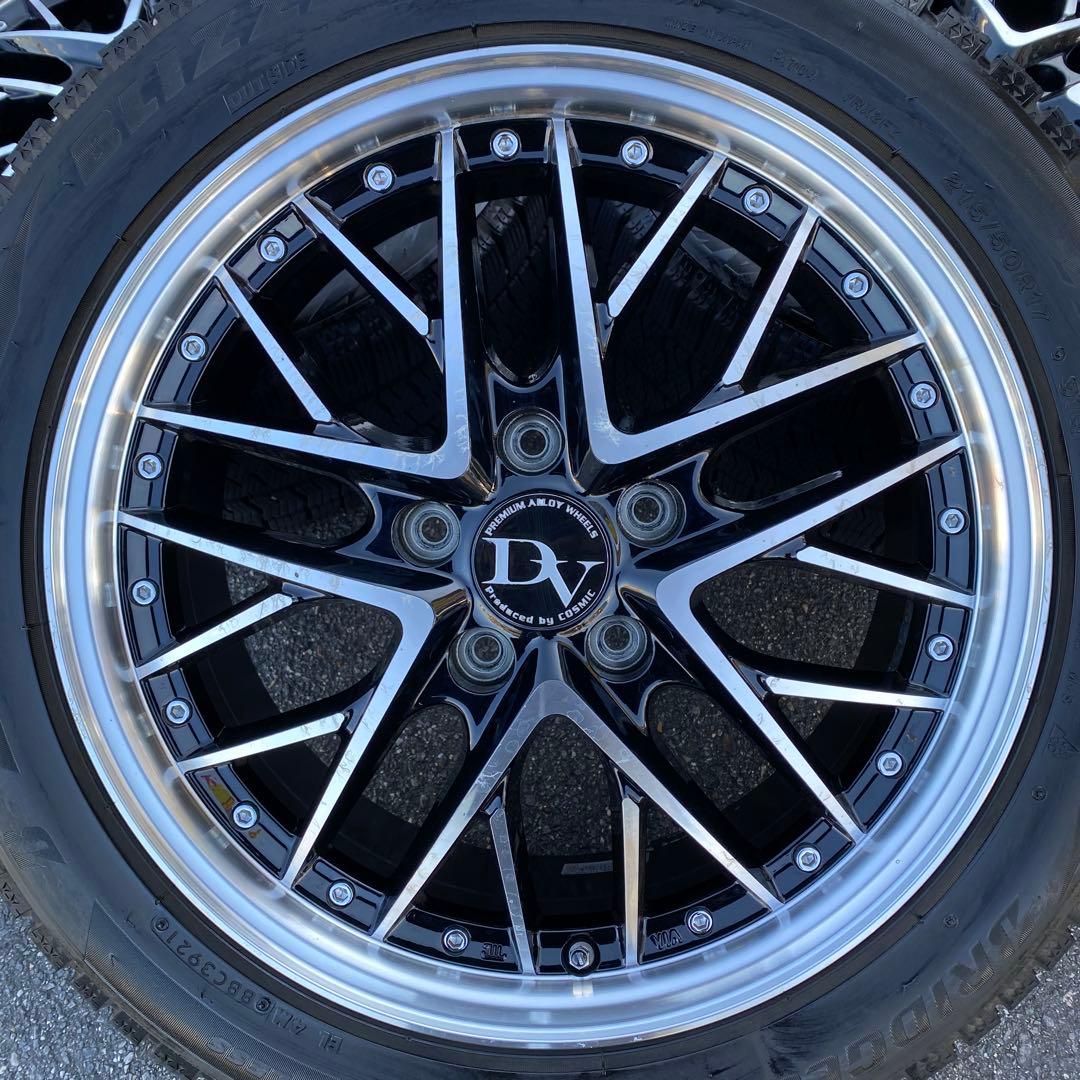 中古バリ溝‼️ブリヂストンスタッドレスセット215/50R17 プリウスα等