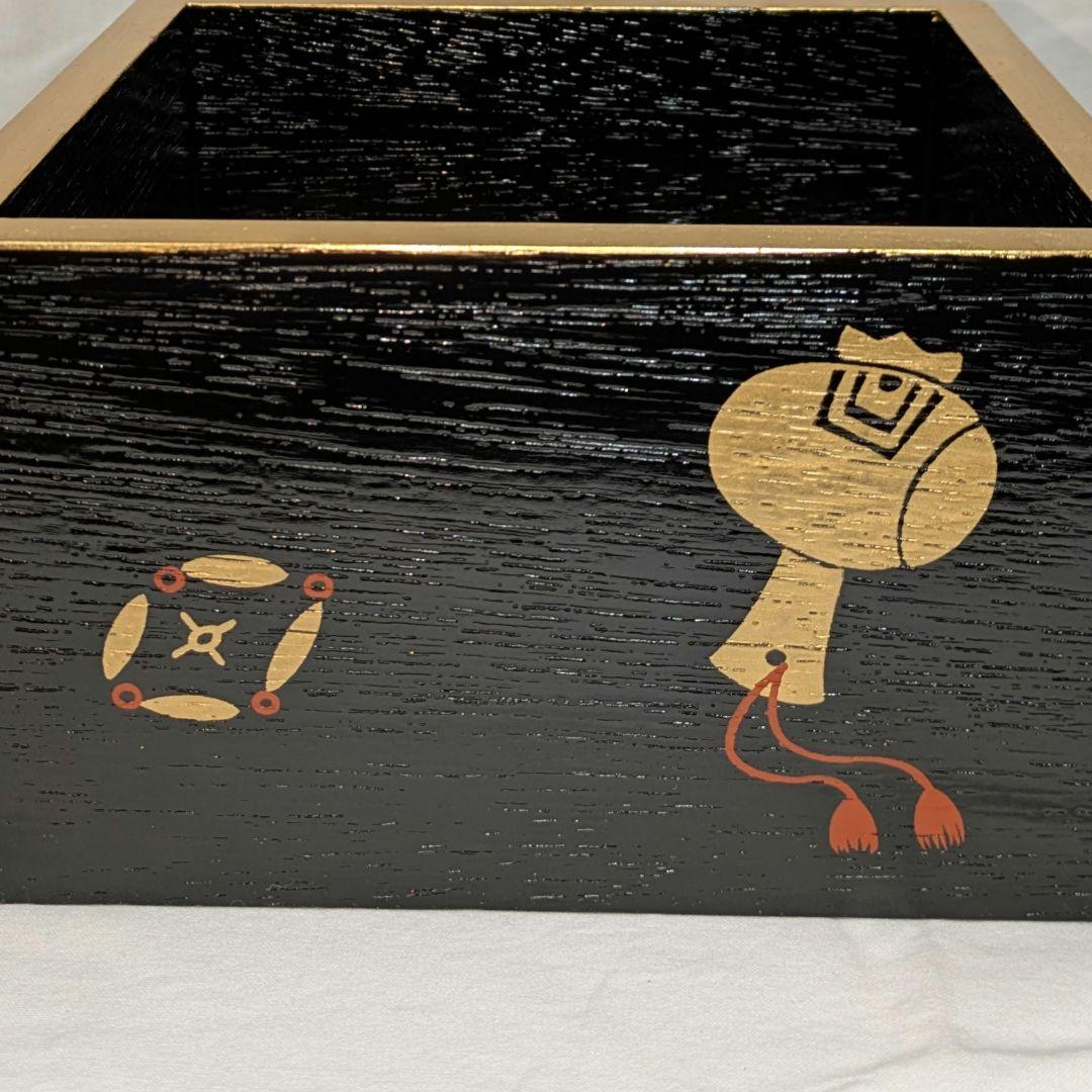 別注品 干菓子器 吉祥紋 宝づくし 菓子器 桝　節分