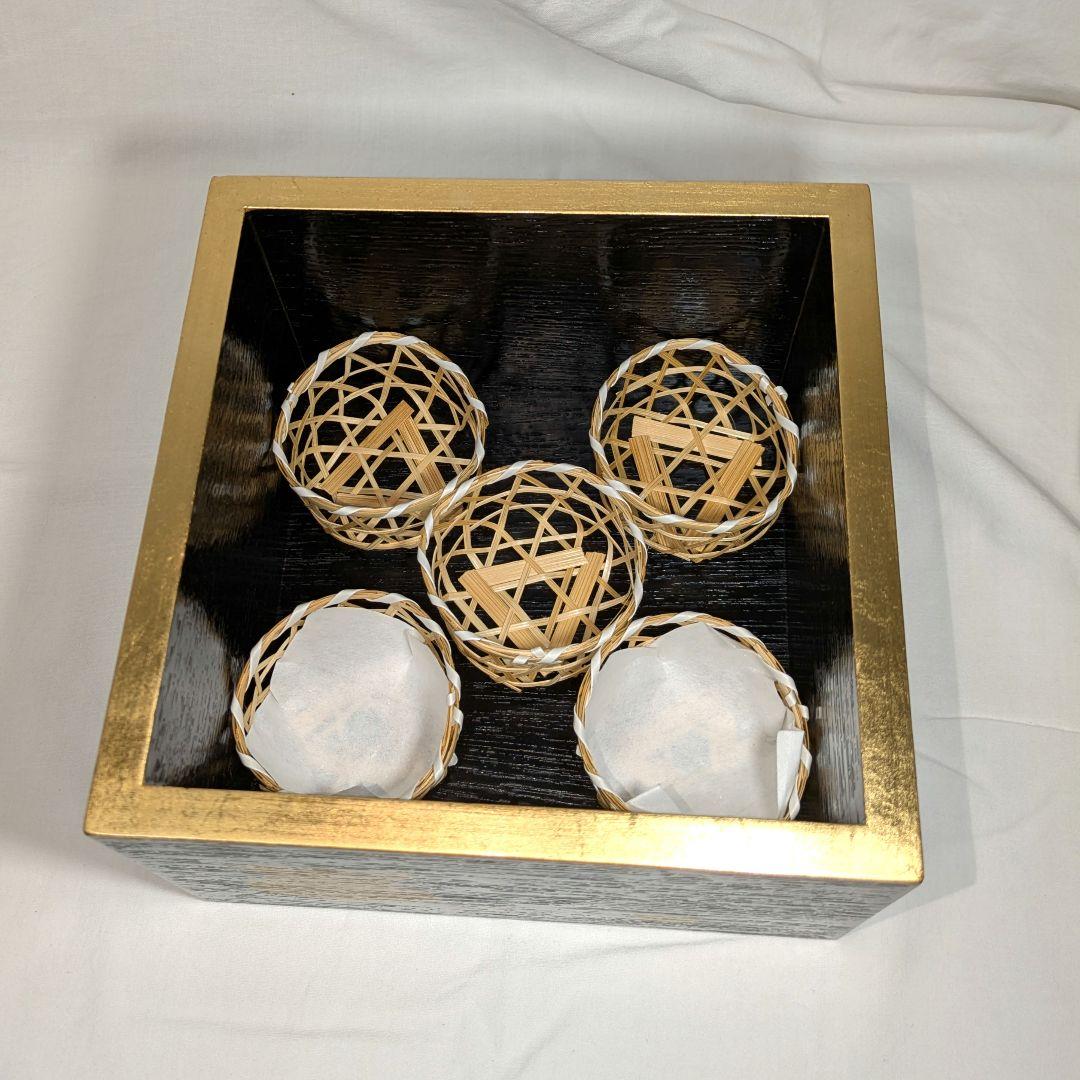 別注品 干菓子器 吉祥紋 宝づくし 菓子器 桝　節分