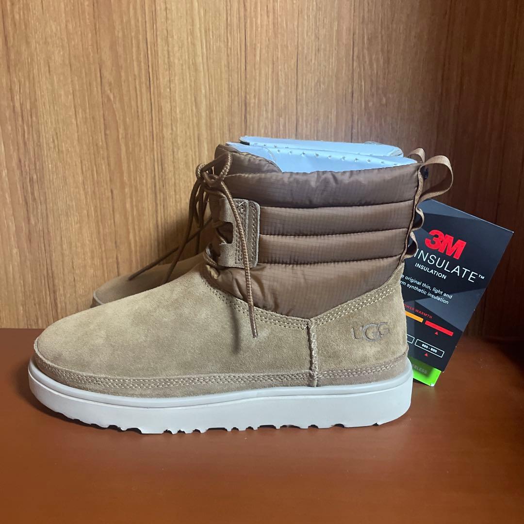 m 新品未使用 UGG クラシックミニ レースアップ ウェザー