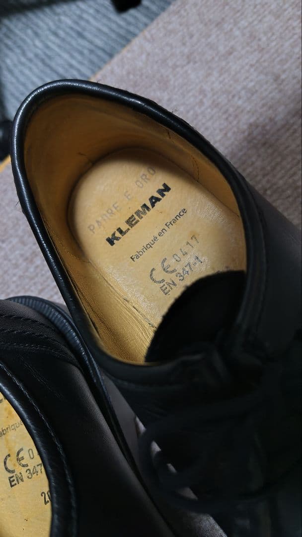 KLEMAN 黒 PADRE 40 チロリアンシューズ