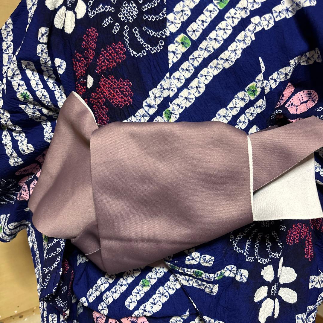 【美品】有松鳴海絞り浴衣セット 高級感◎ フルセット　５点　大人浴衣　推し色