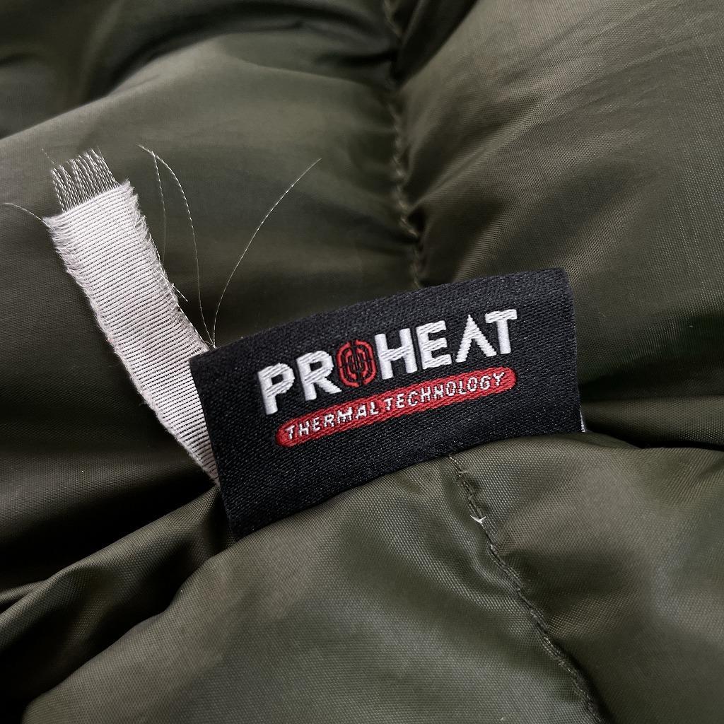 ノースフェイス　ダウンジャケット　ホワイトレーベル　カーキ　メンズS　プロヒート