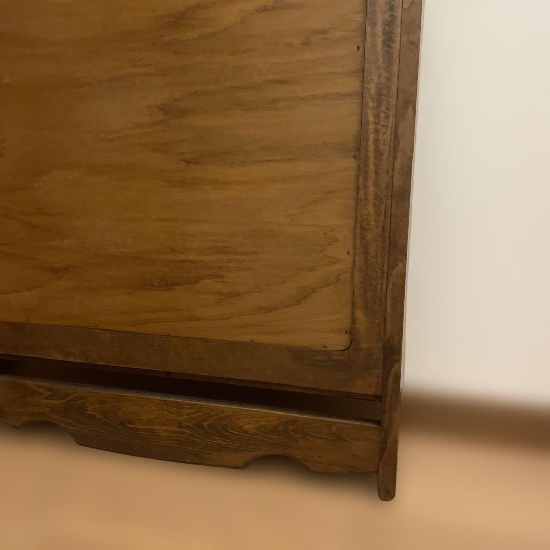 オールドカリモク　コロニアルシリーズ　壁掛けミラー