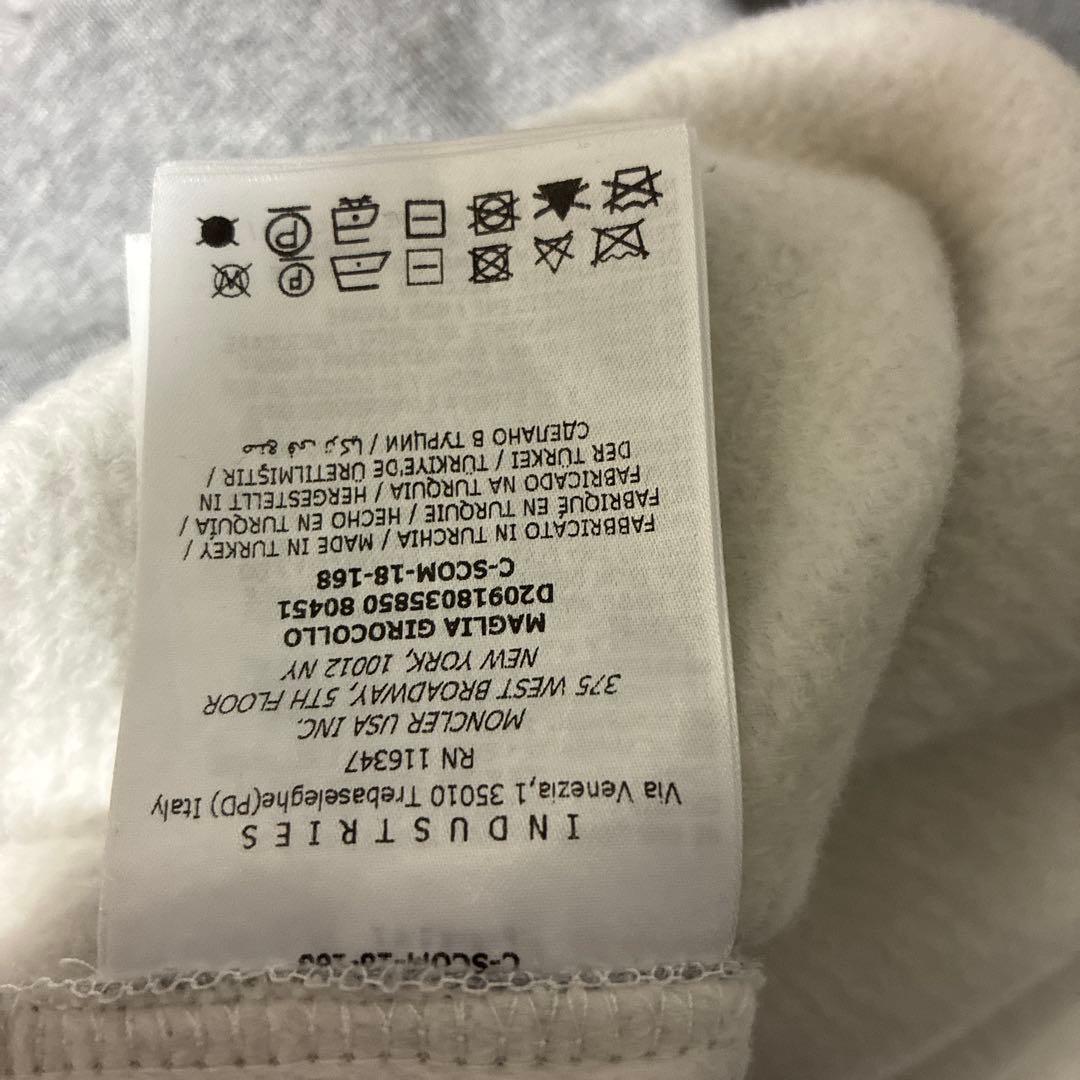 最終値下げ　新品同様　美品　モンクレーム　トレーナー　スエット　S〜Ｍ　グレー