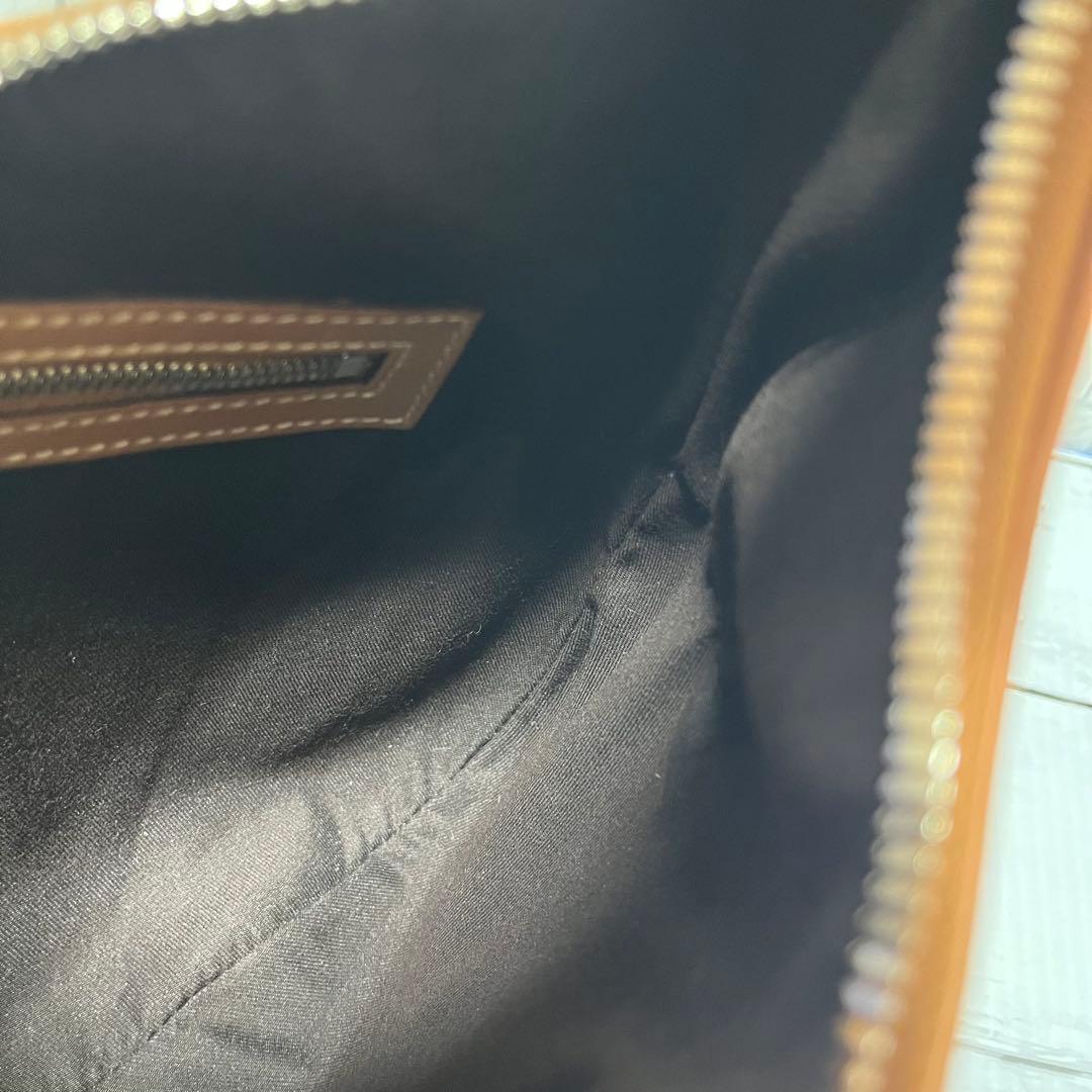 【希少カラー】グッチ インターロッキング ショルダーバッグ レザー キャンバス