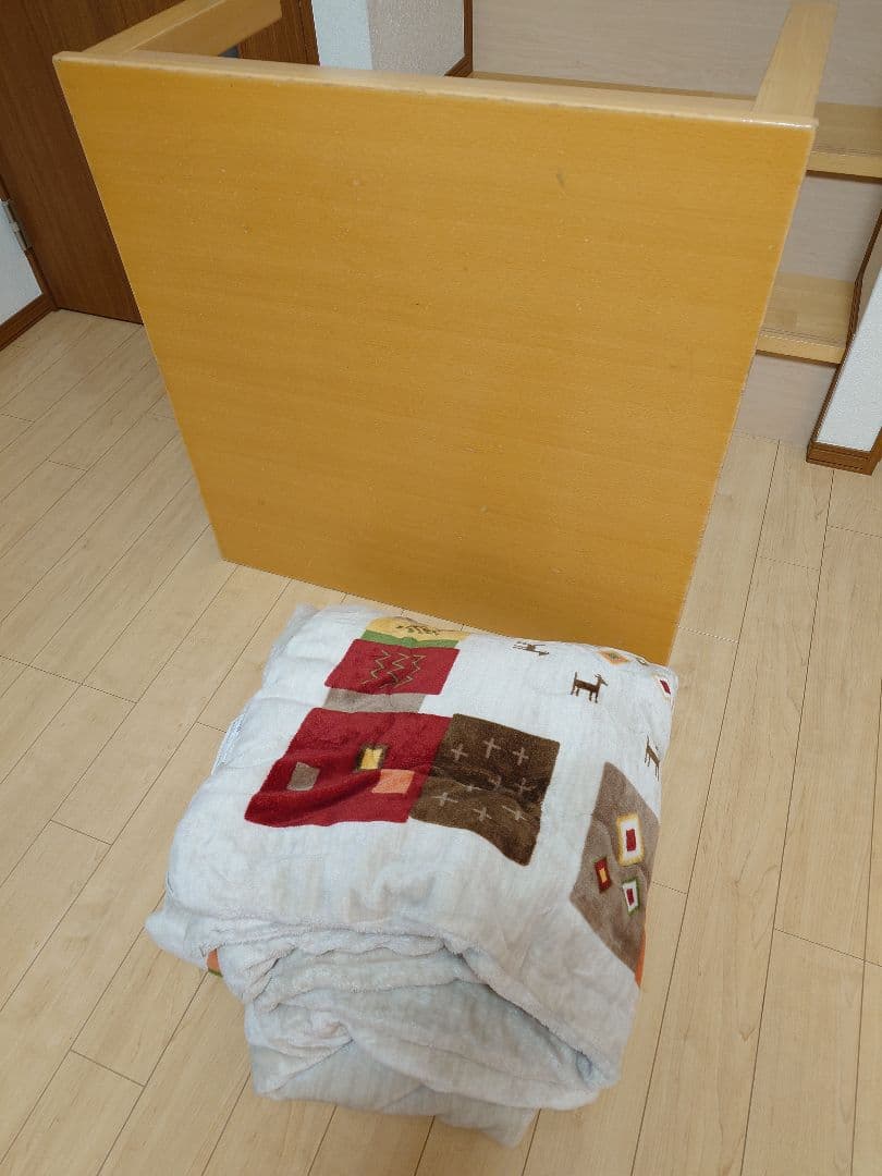 無印良品 こたつにもなるローテーブル MK-758 ニトリこたつ布団のおまけつき