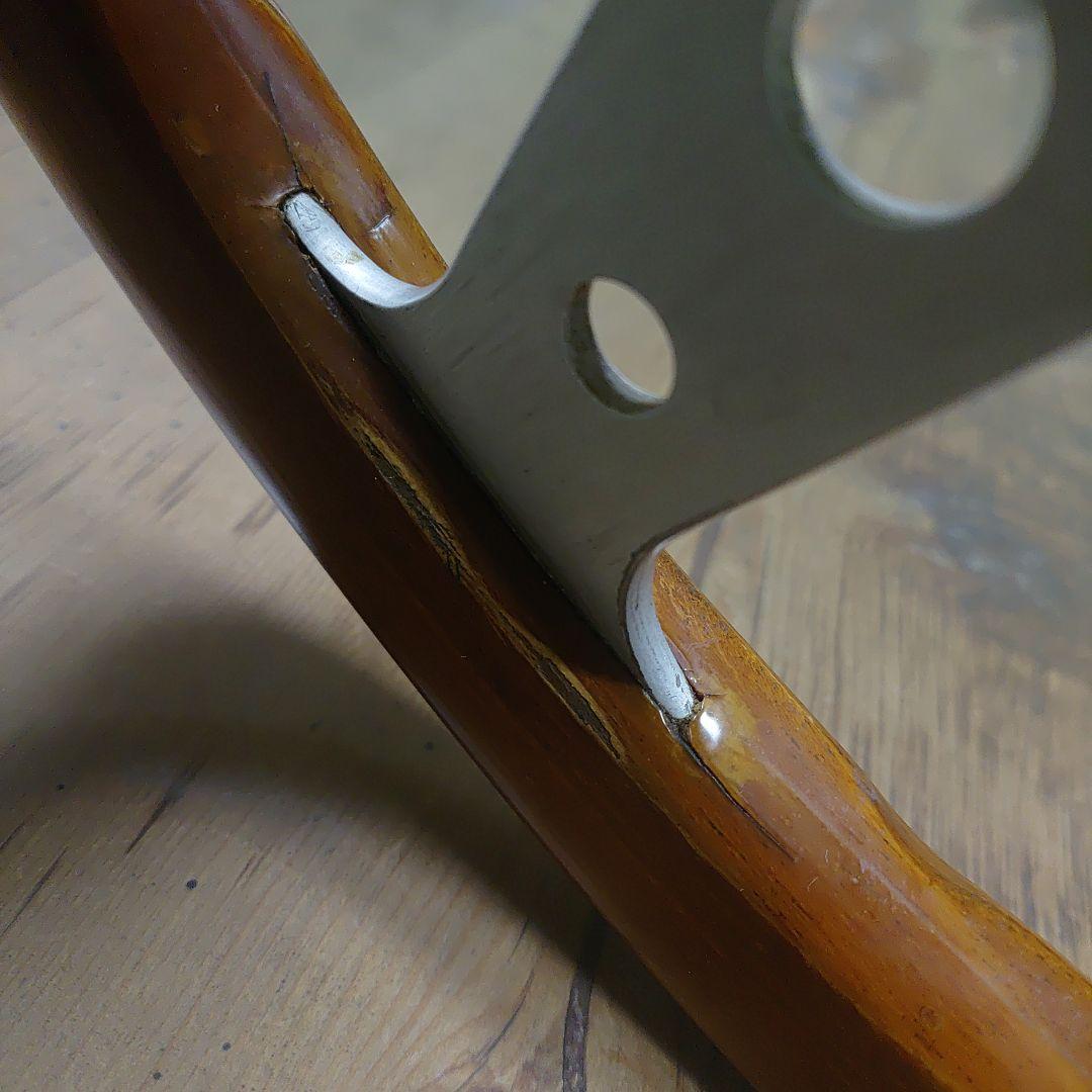 MOMOビンテージハンドル ウッドステアリング INDY ホーンボタン ボス付き