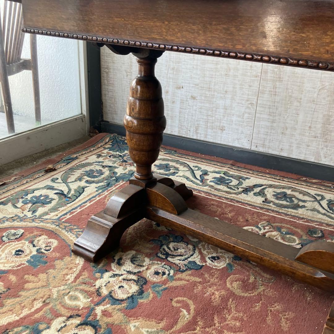 オランダアンティーク 無垢材 エクステンションテーブル 伸縮式ダイニングテーブル