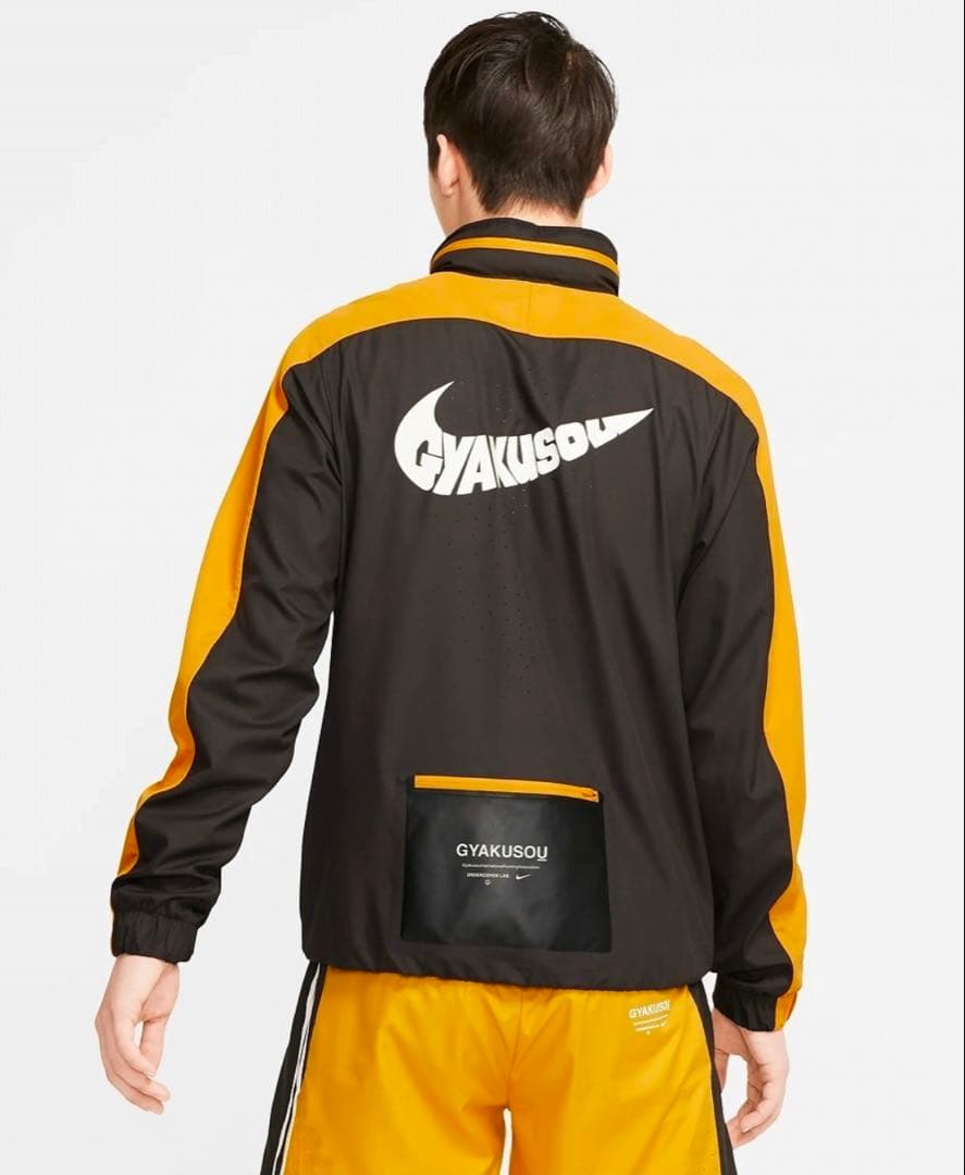 GYAKUSOUセットアップM Nike ランニング 黒/イエロー