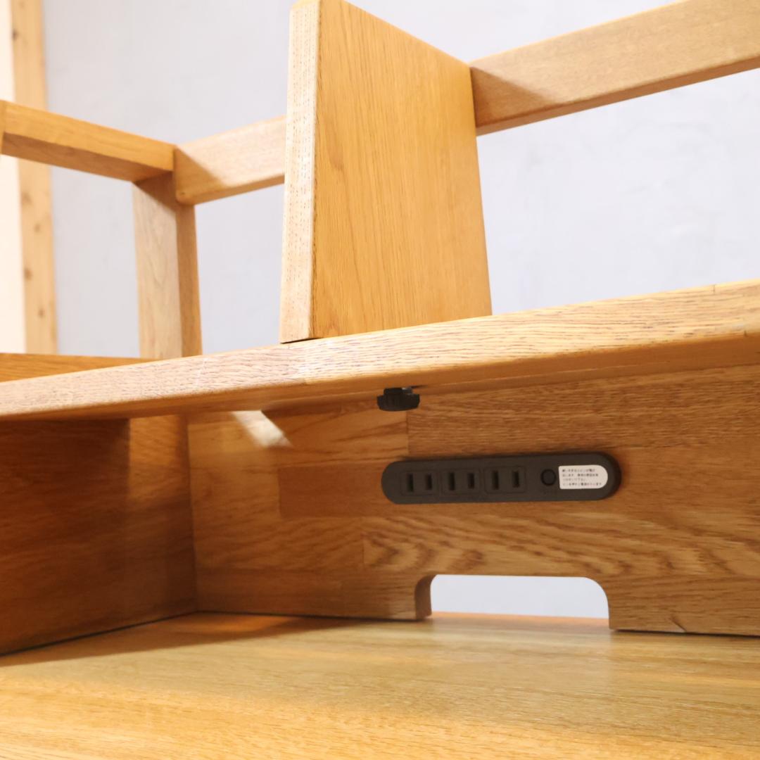 maruni マルニ フレンディ オーク材 学習机 デスク ワゴン付き PC机