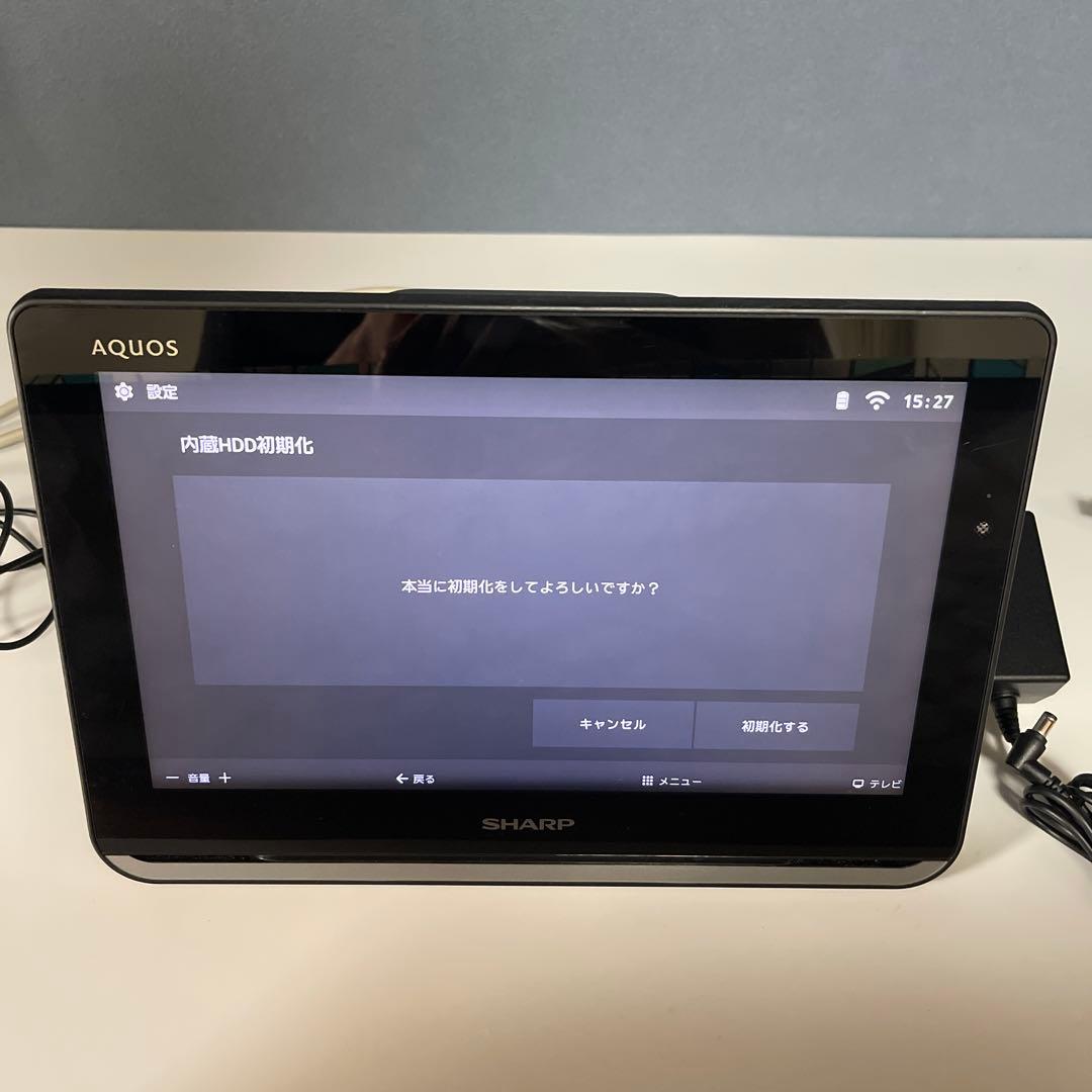 【美品】シャープ 12型 液晶 テレビ AQUOS 2T-C12AP-B 防水