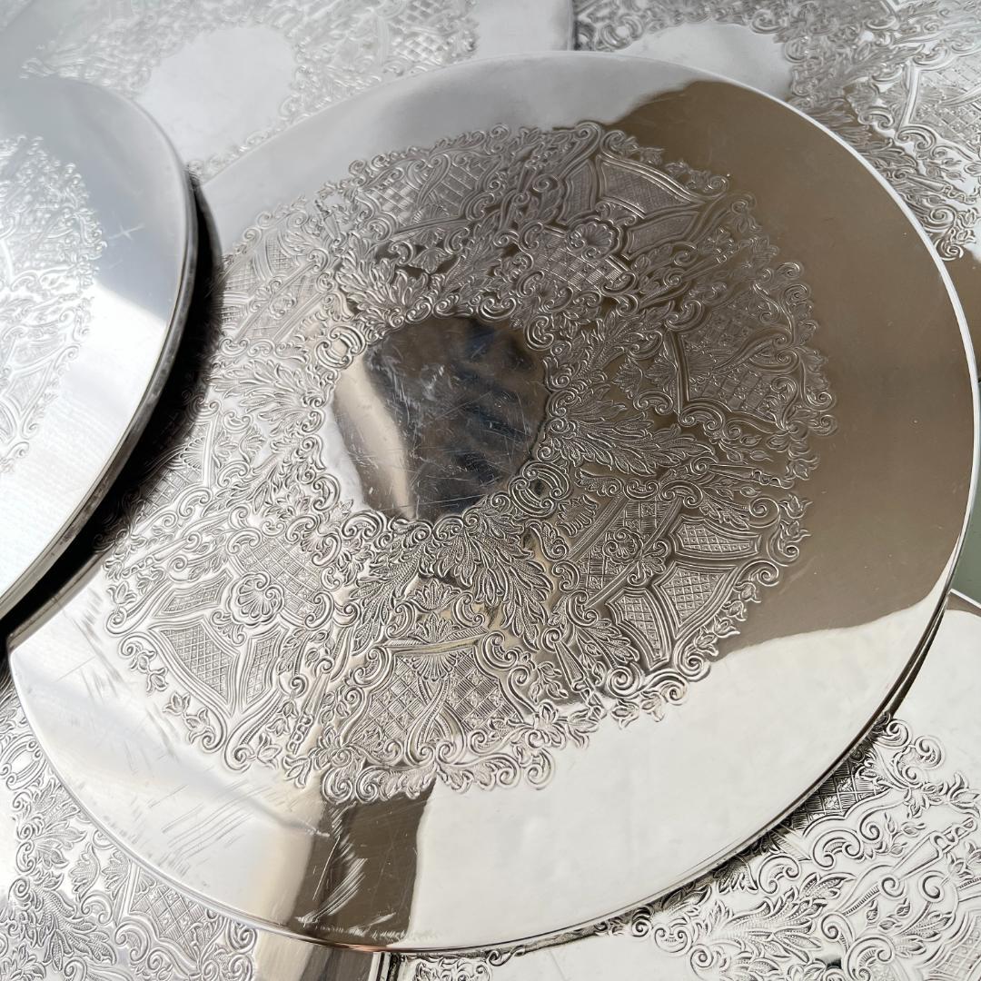 【英国】 プレースマット 23cm / コースター 10cm　各8枚