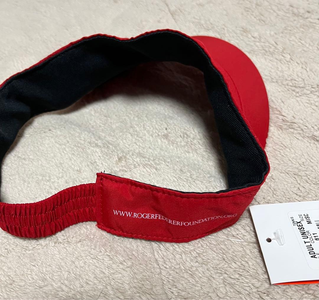 記念グッズ NIKE RF FOUNDATION AUTOGRAPH VISOR RED