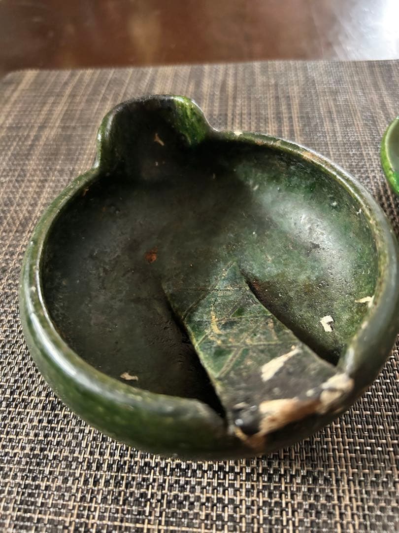 楽焼　中村　道年　共箱　雀かわらけ 茶道具