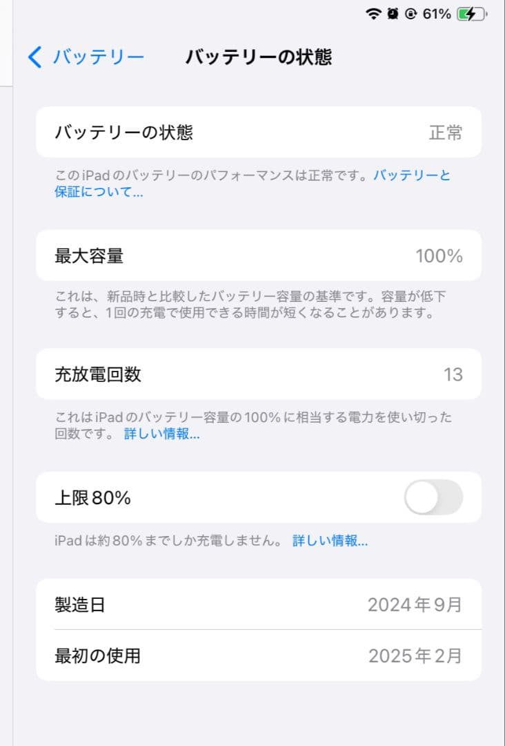Apple iPad mini A17pro 純正ケース付き