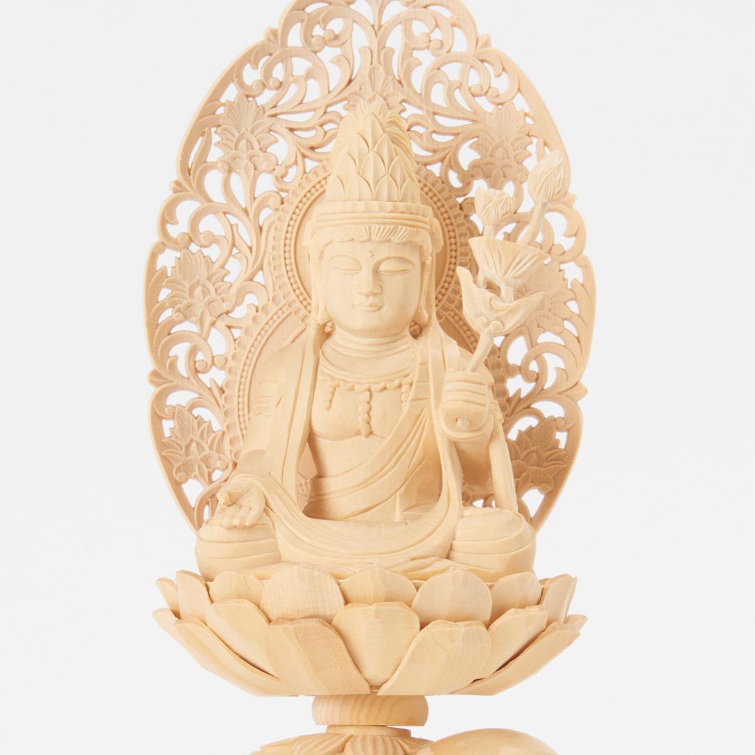 桧　２.５寸　普賢菩薩 仏像 #049