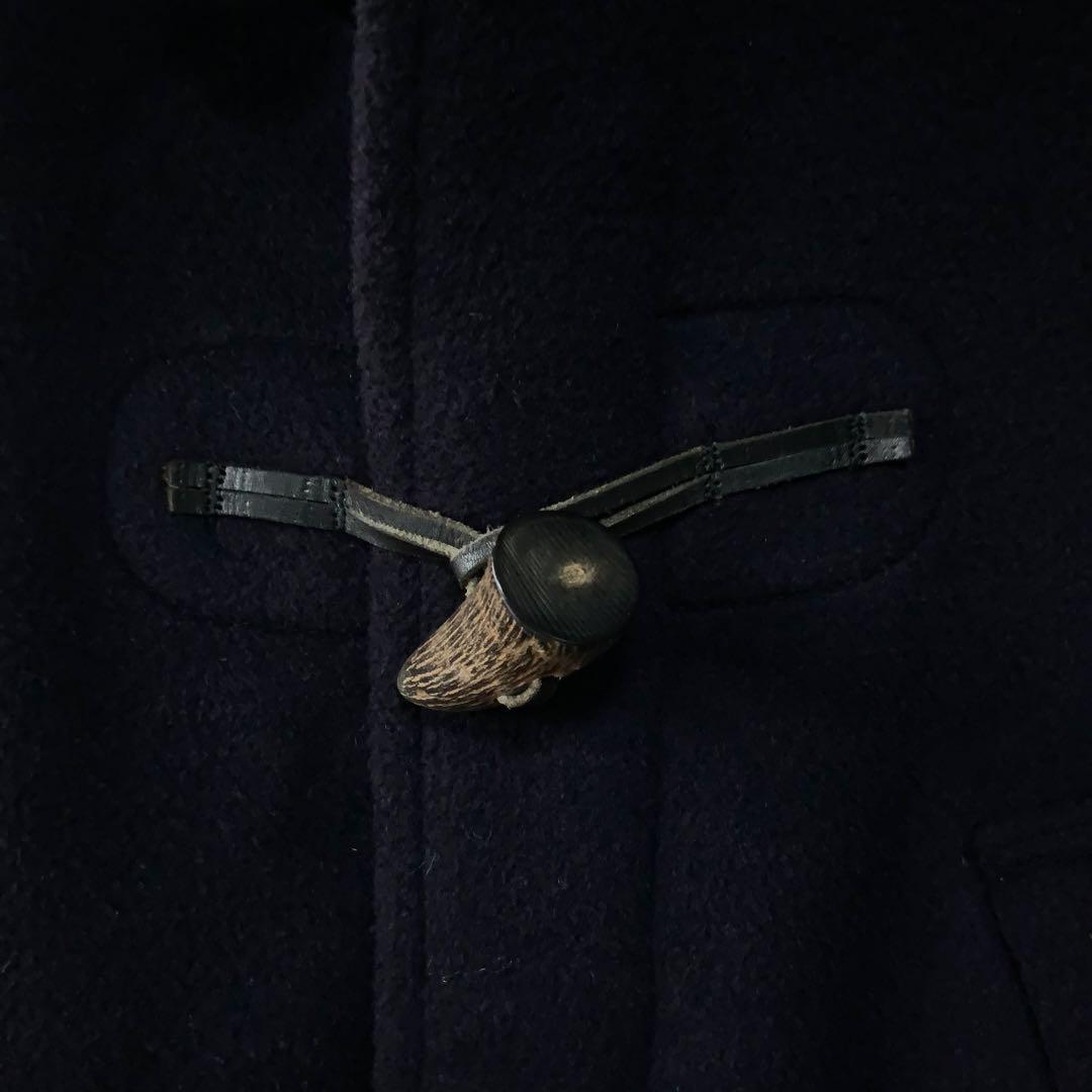 Aquascutum アクアスキュータム ダッフルコート42ネイビー英国製ウール