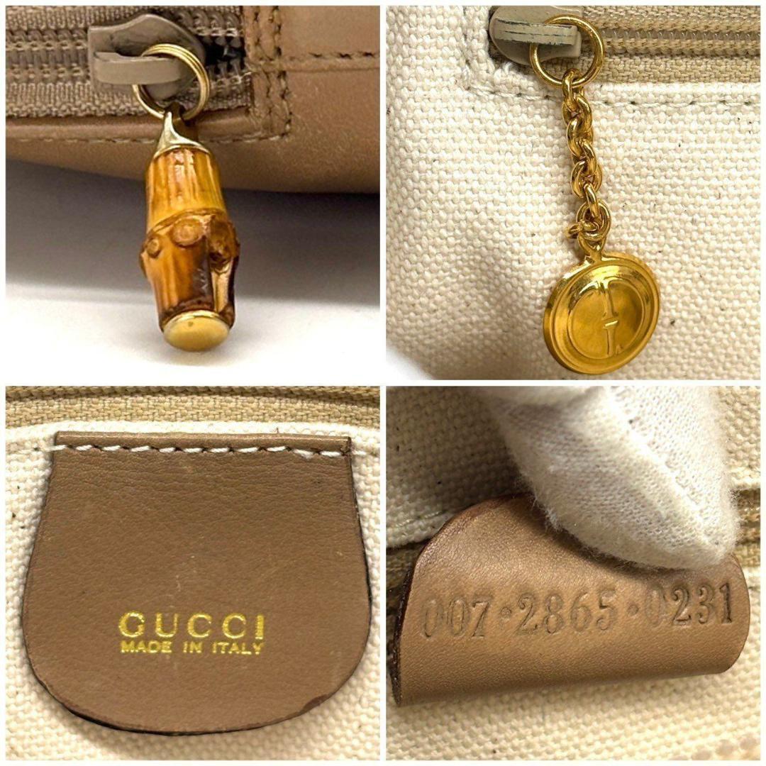 た*ん様 GUCCI　バンブー ハンドバッグ 2WAY タッセル レザー ミニシ