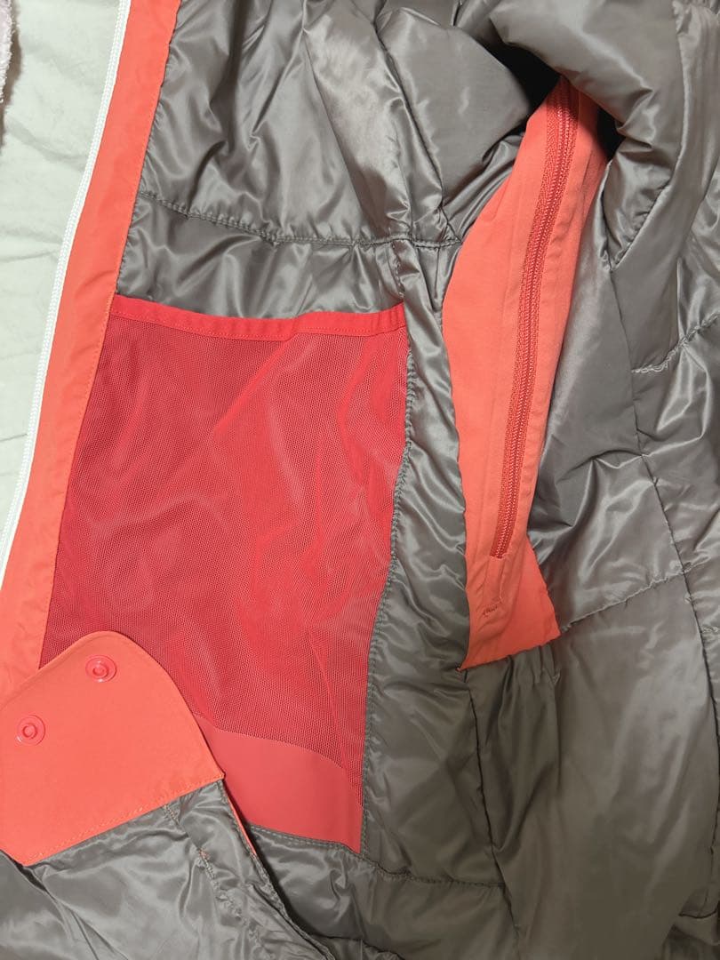 montbell xlサイズ オレンジジャケット ネイビー パンツセット