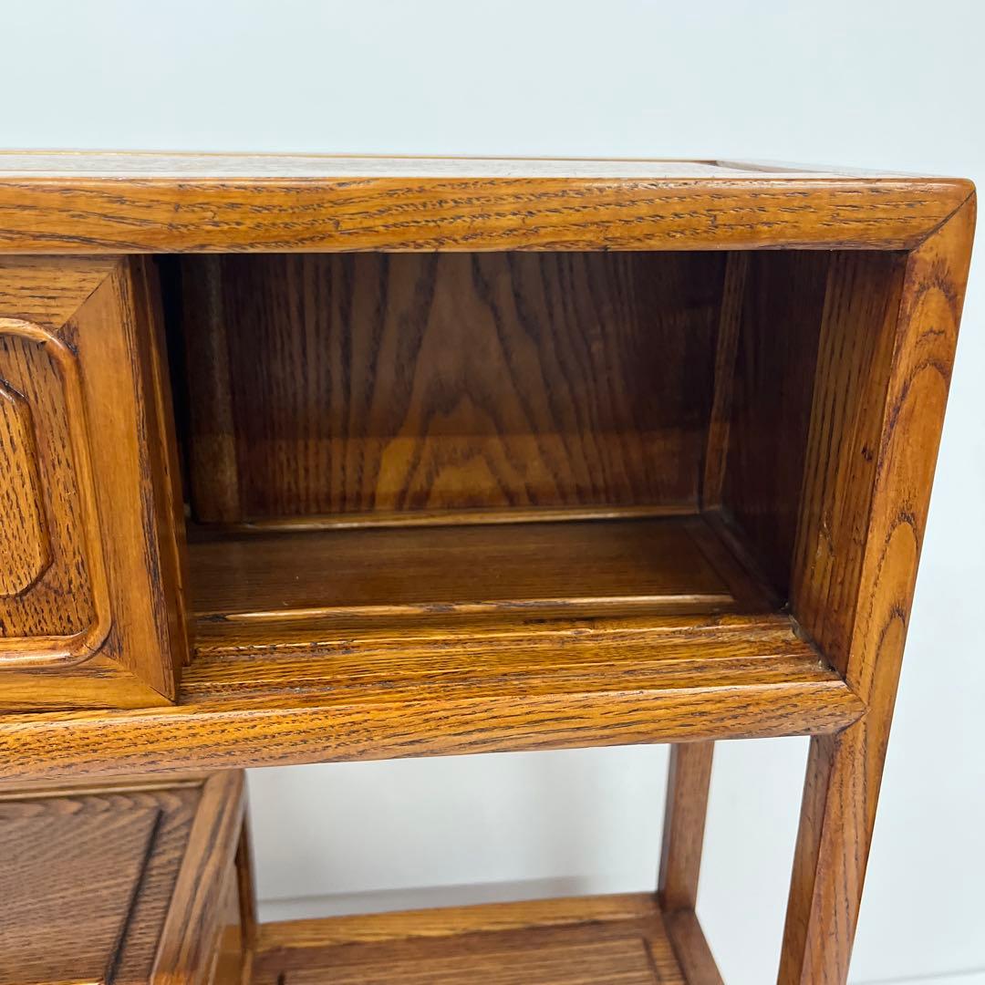 飾り棚 茶箪笥 茶道具 組木 工芸 骨董　木製　レトロ