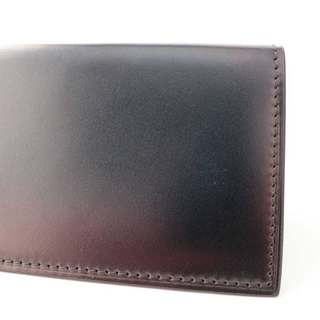 規格外品 ユハク yuhaku ネイビー 名刺入れ カードケース コードバン