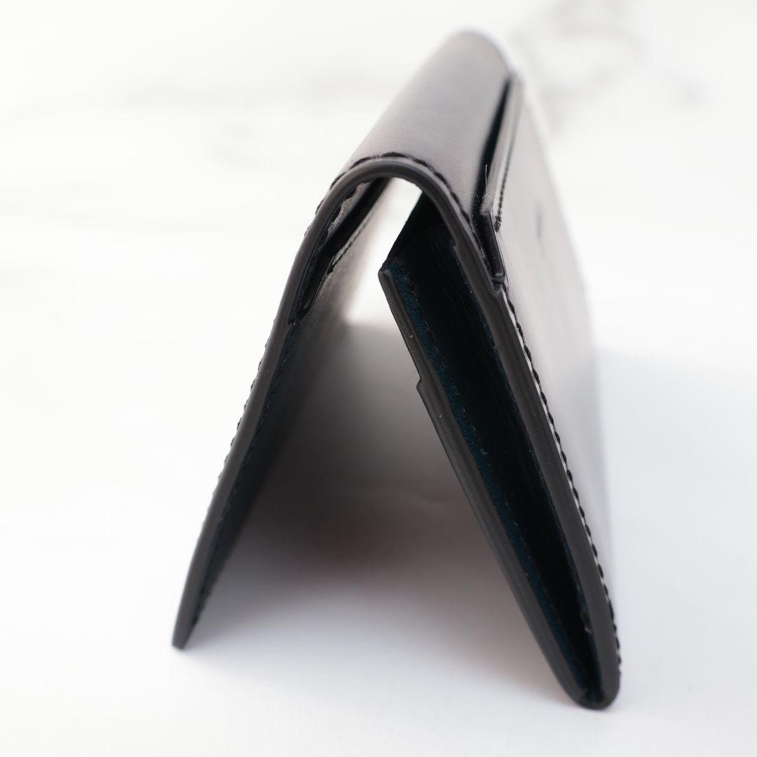 規格外品 ユハク yuhaku ネイビー 名刺入れ カードケース コードバン