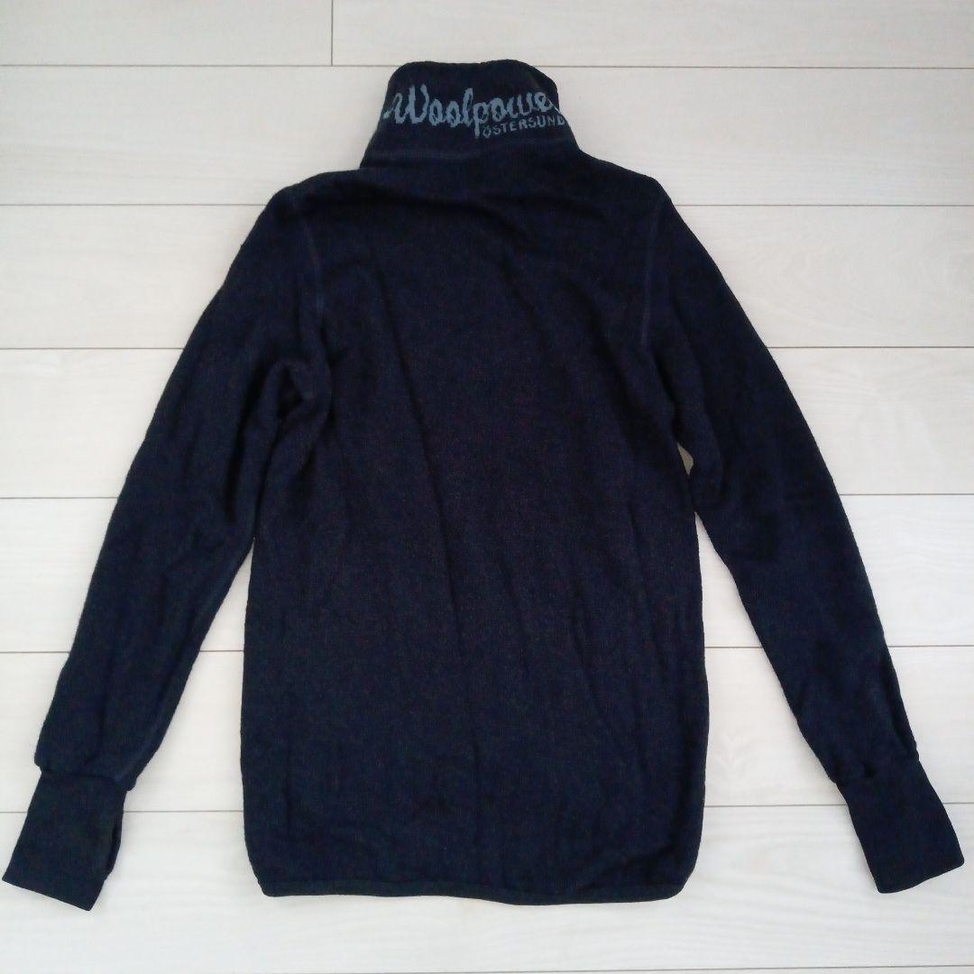 ウールパワー フルジップ ジャケット 400 サイズM ネイビー