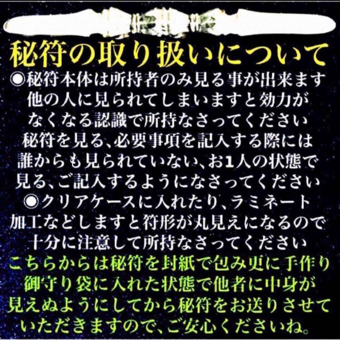 秘符(shiro)美容　美肌　金運　収入　利益　開運　護符　霊符　お守り