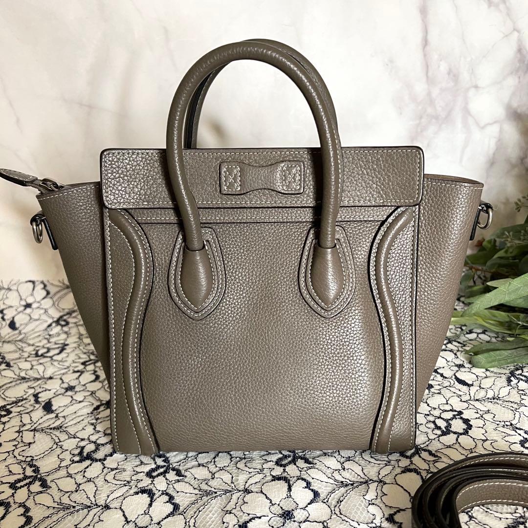 CELINE セリーヌ【美品】ラゲージ ナノ ショルダーバッグ