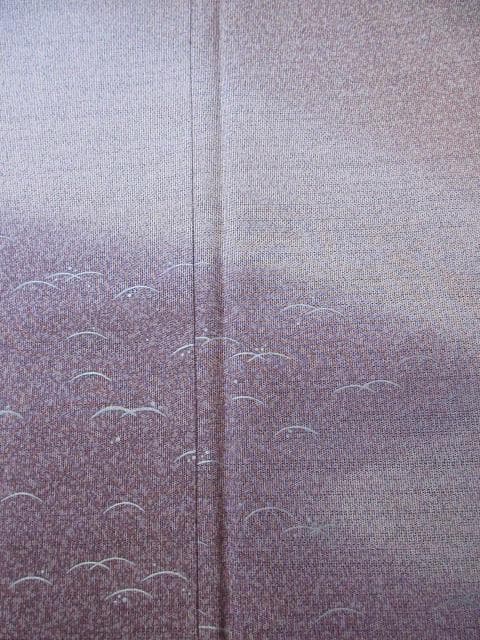 未着用に近い！本場縞大島紬＊中昌紬織物＊奄美浪漫＊訪問着＊１５６ｃｍ＊裄６５