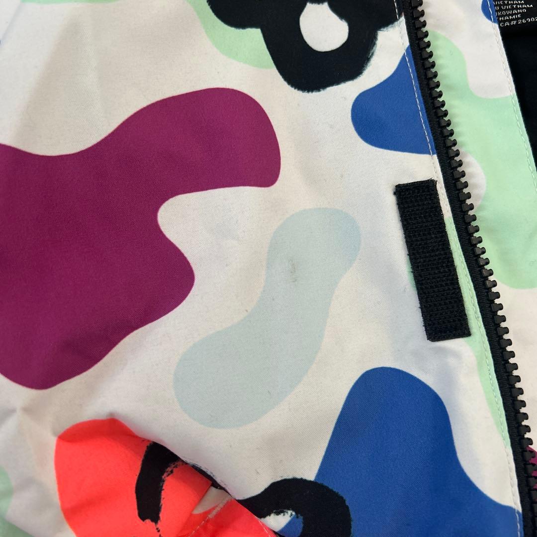 キッズ　BURTON スノーウェア上下セット 130 S 花柄 撥水 防寒