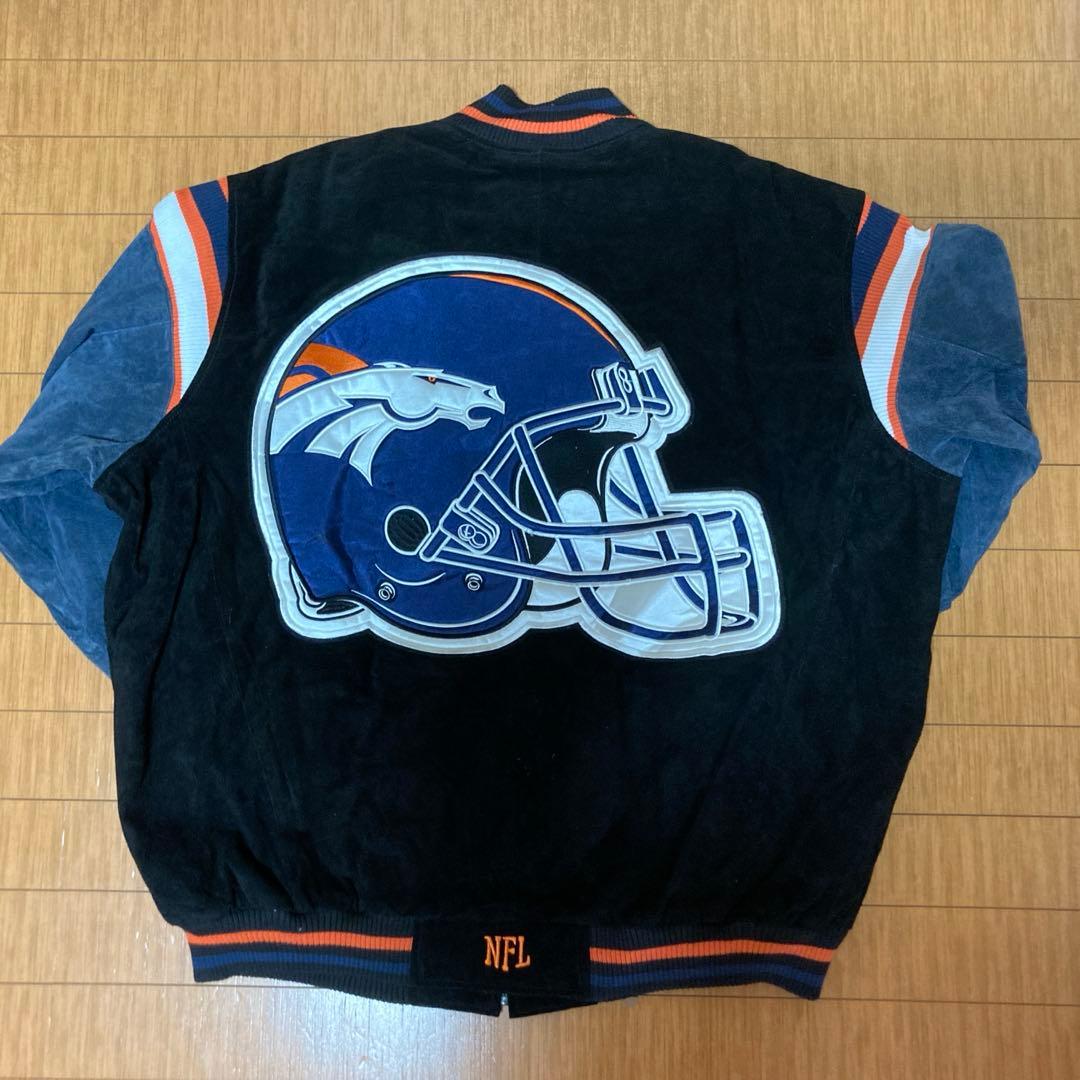 NFL デンバー・ブロンコス スエードジャケット XXL