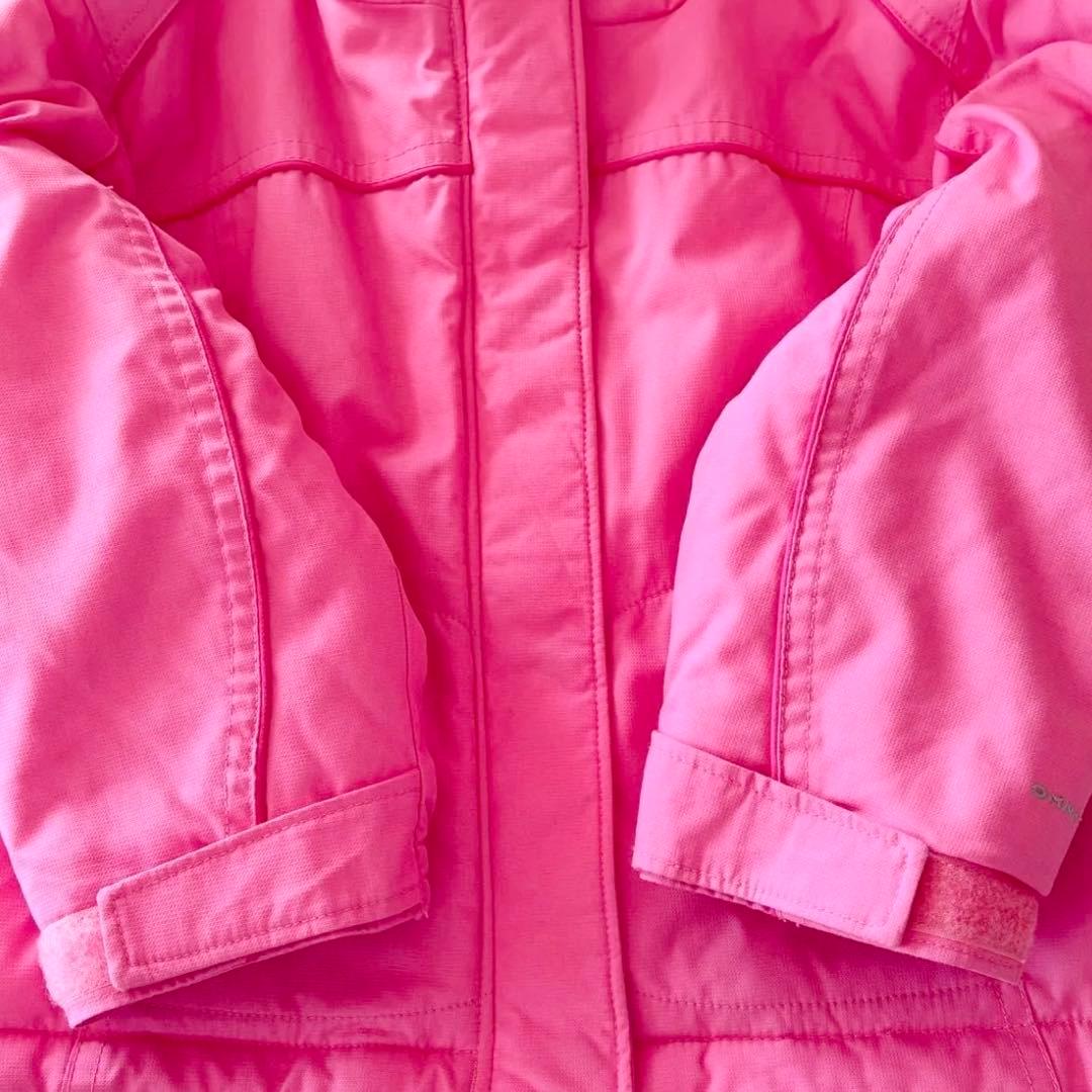 極美品　100 スノーウェア　防寒　上下 ピンク 女の子 キッズ　コロンビア