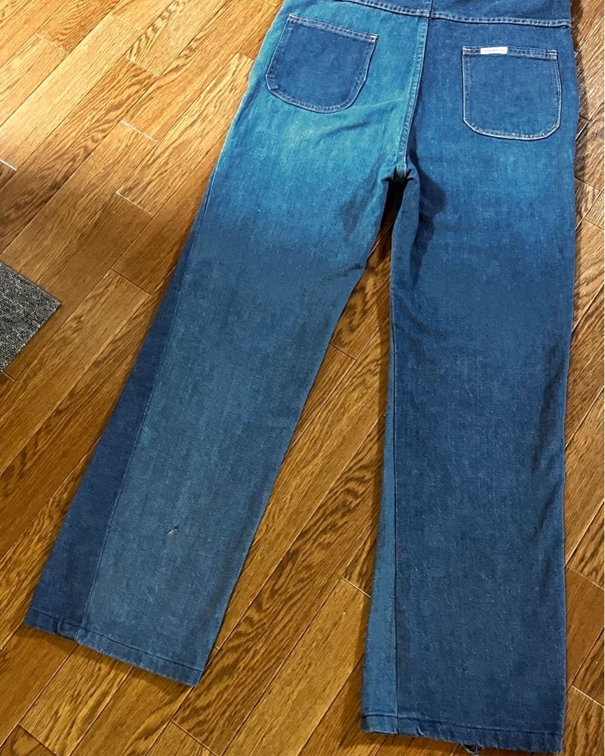 【デッド級】50s カーハート ハートタグ デニムオーバーオール 34インチ