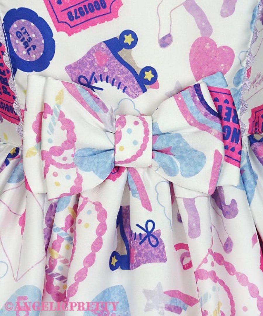 angelicpretty girlystickerジャンパースカート&バレッタ