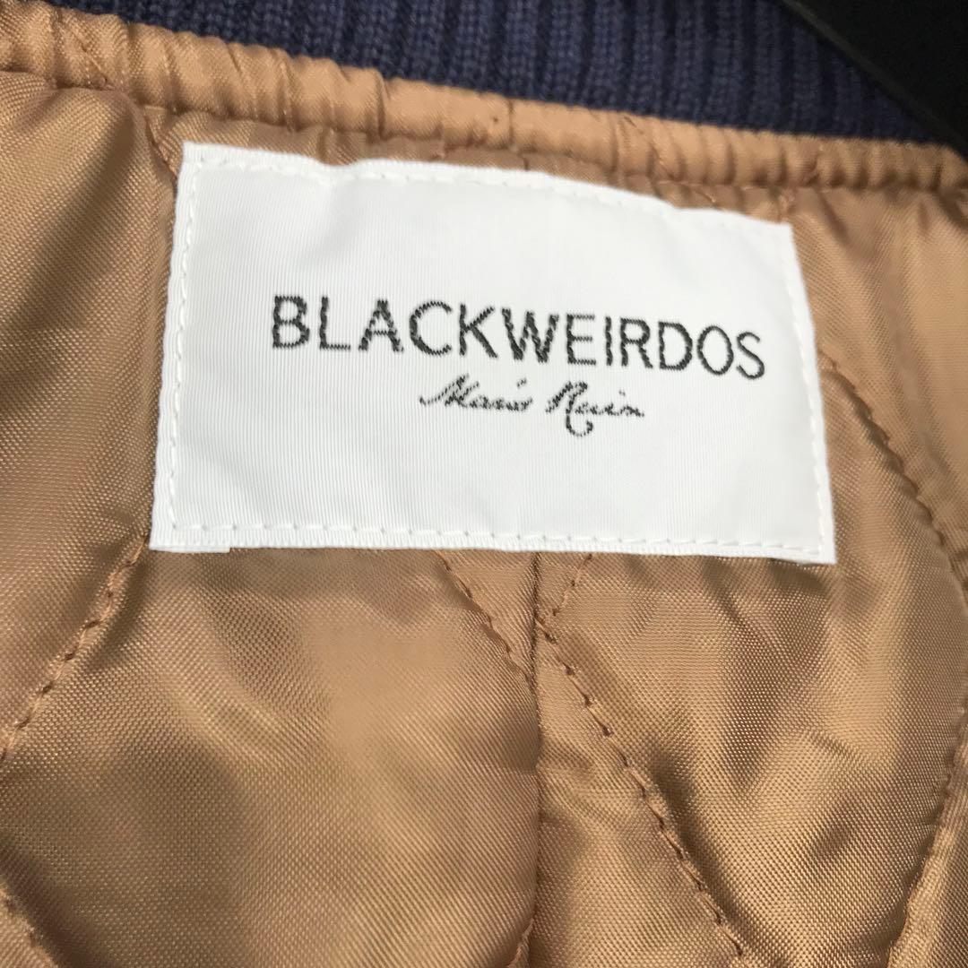 BLACK WEIRDOS スタジャン　L　牛革