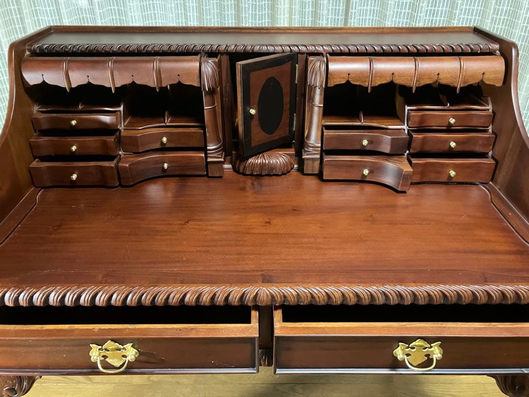 アンティークデスク プレート刻印有り逸品