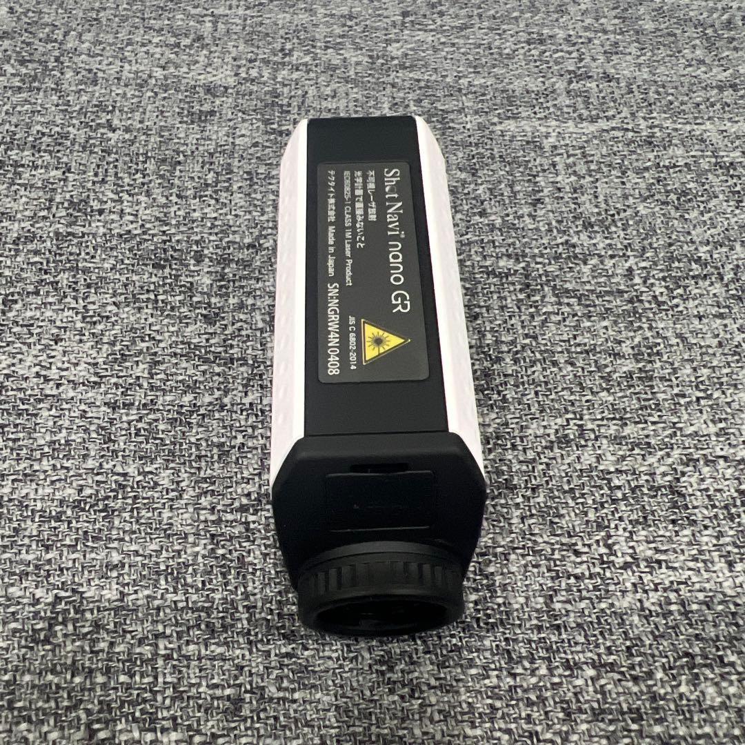 Shot Navi nano GR ゴルフ用距離計 ホワイト2025年モデル