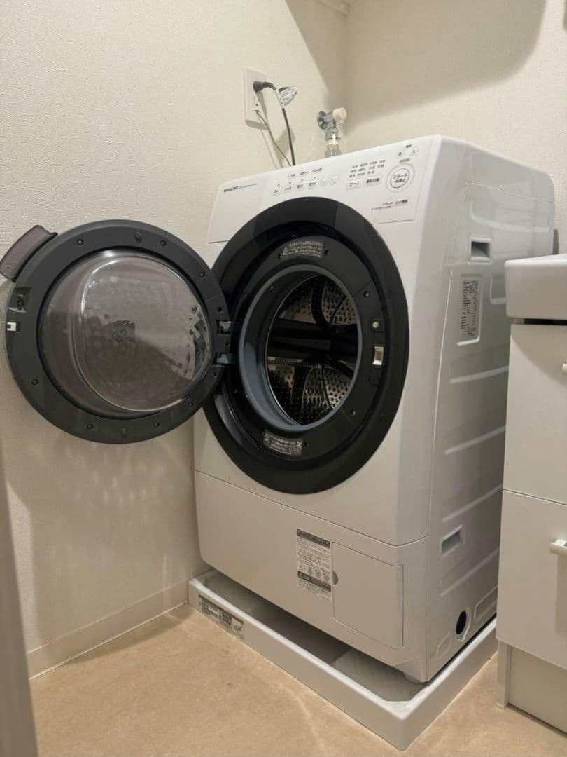 【SHARP】 2023年製 ドラム式洗濯乾燥機 ES-S7H-WL