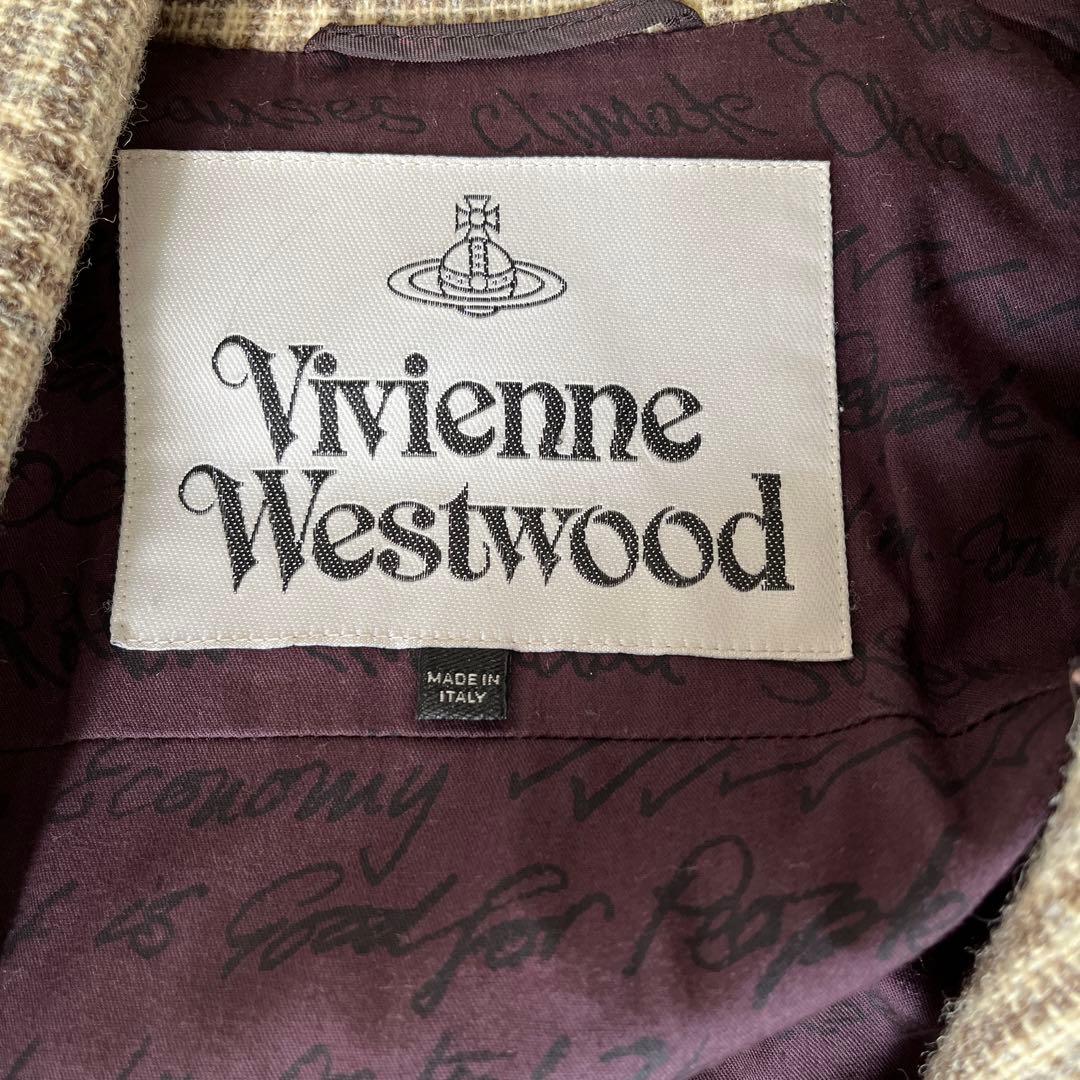 Vivienne Westwood チェック柄 ダブルブレストジャケット ウール