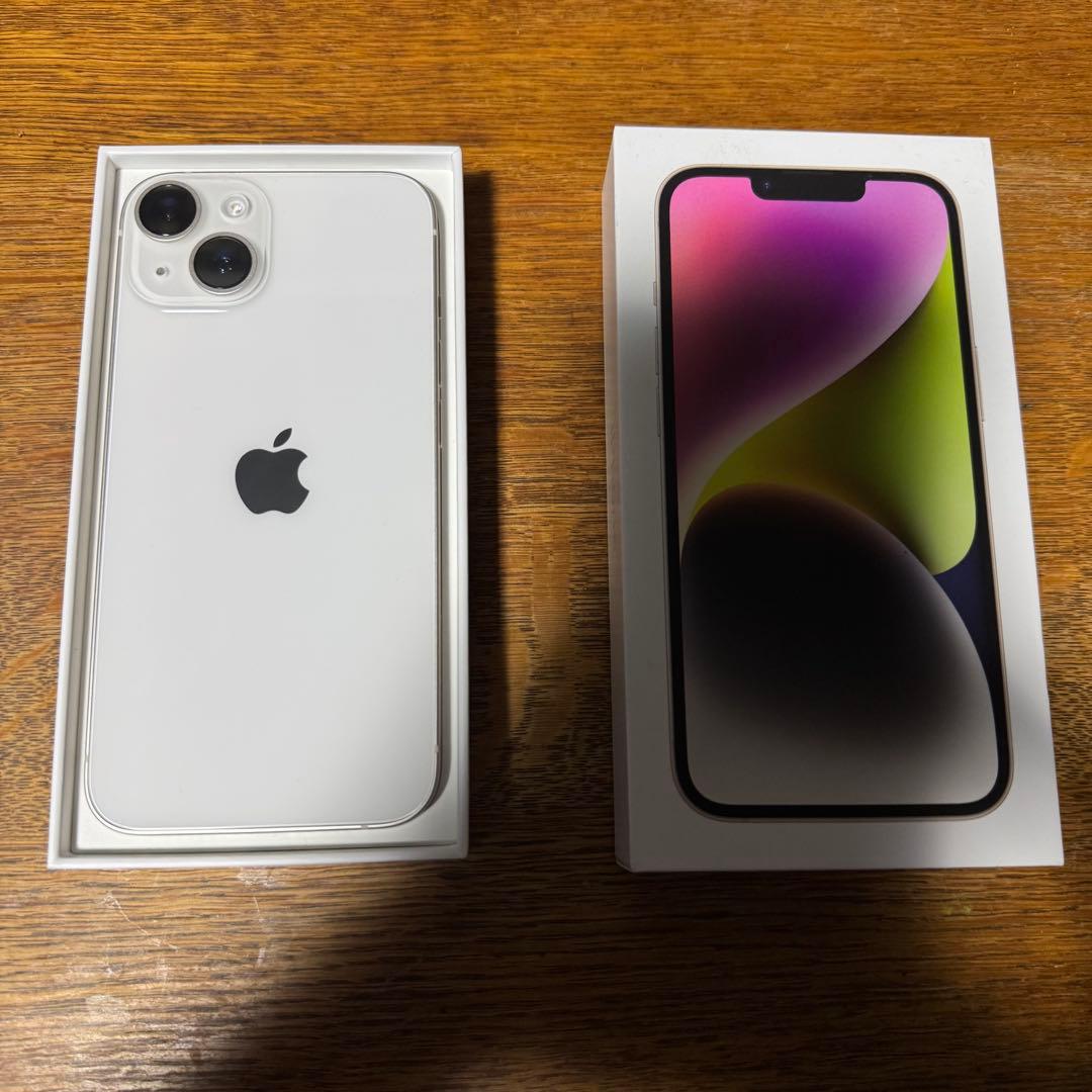 iphone 14 ホワイト 128GB バッテリー99%