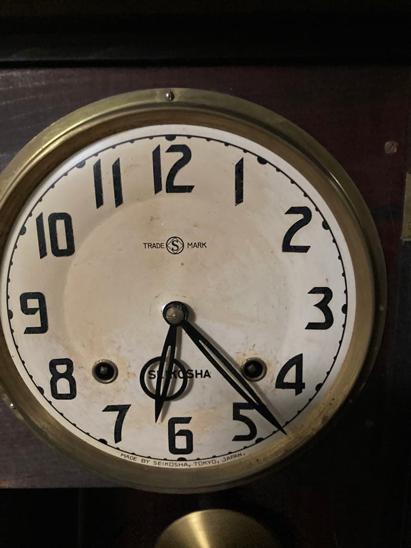 SEIKOSHA 柱時計 本打ち式 稼動中