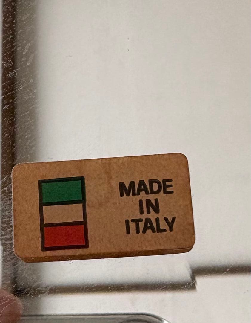 イタリア製アンティーク花柄八角形ミラー