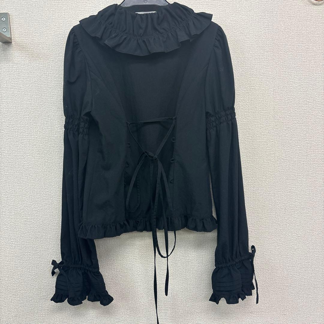 ヴィクトリアンメイデン　ブラウス　フリル　ブラック　黒　ロリィタ